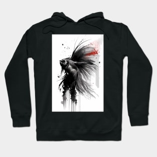 Angel Fish Ink Painting Hoodie